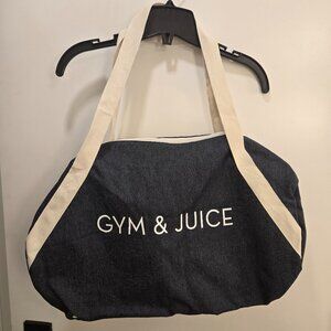 Gym & Juice Denim Duffle Bag Gym Bag